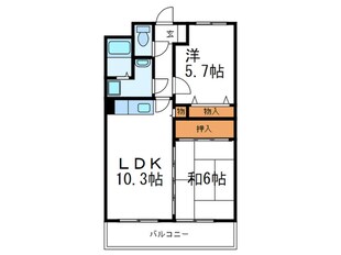 オークハイツの物件間取画像